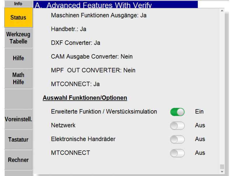 Erweiterte RLX Software Funktionen