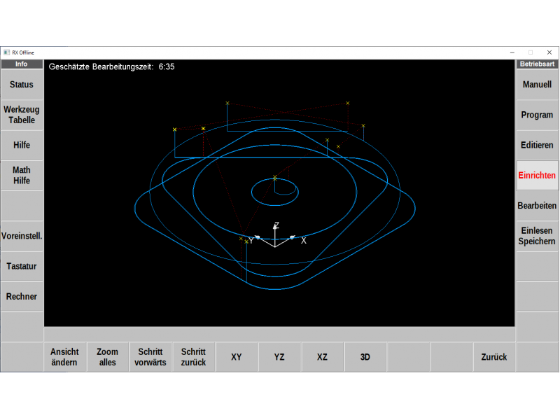 Externe  ProtoTRAK Programmiersoftware SX / KMX