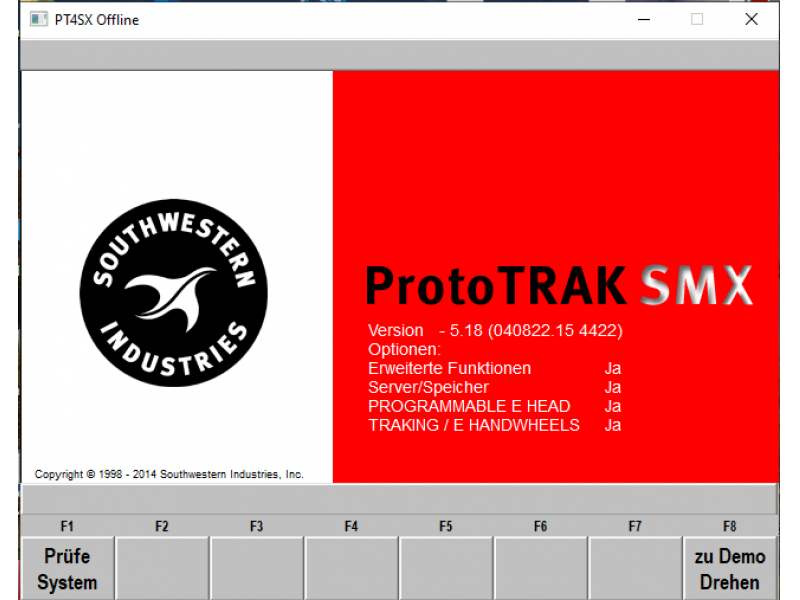 Externe  ProtoTRAK Programmiersoftware SX / KMX